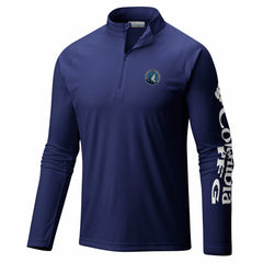 Minnesota Timberwolves PFG Terminal Tackle Quarter-Zip Top Navy