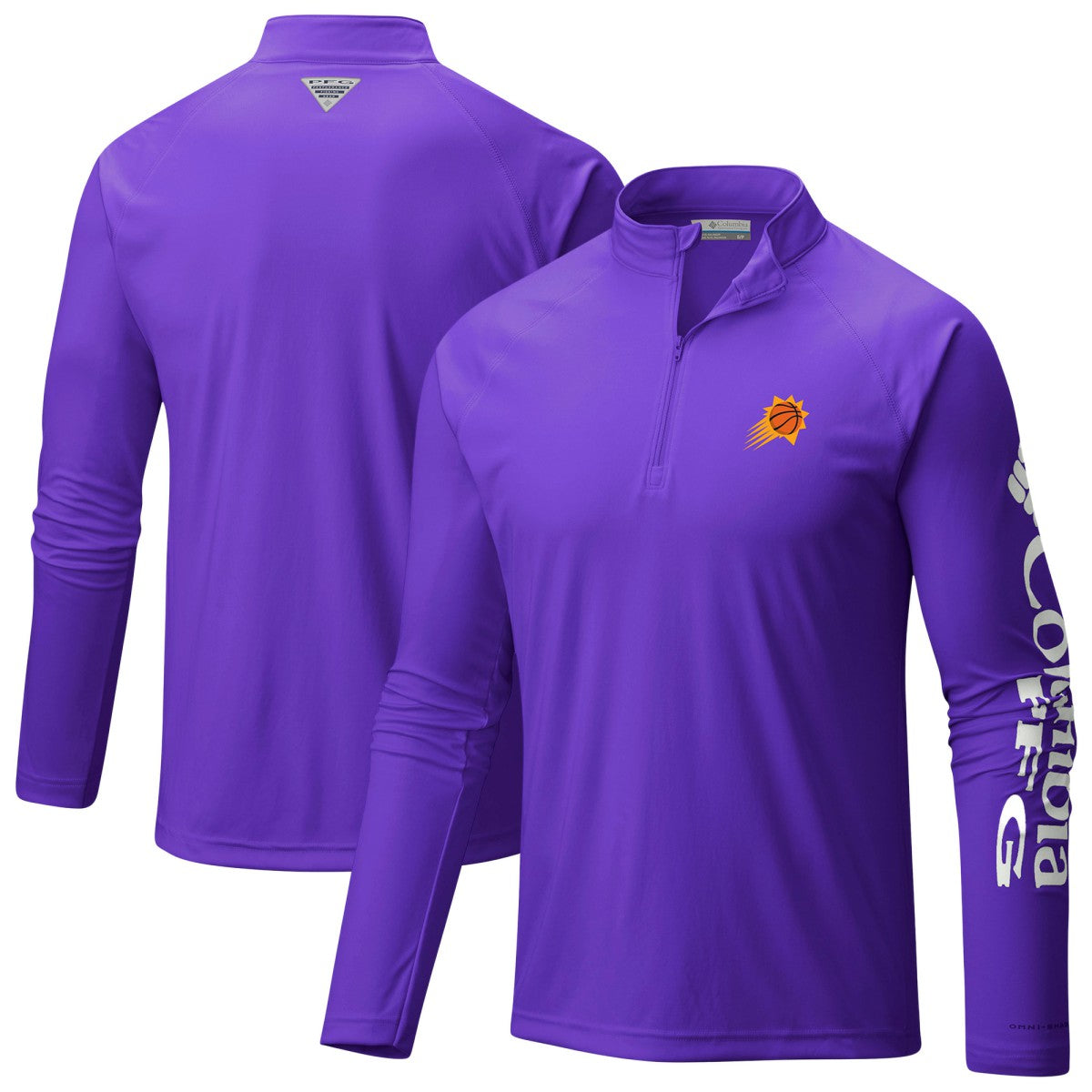 Phoenix Suns PFG Terminal Tackle Quarter-Zip Top Purple