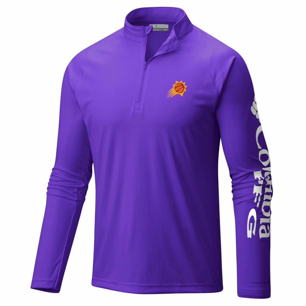 Phoenix Suns PFG Terminal Tackle Quarter-Zip Top Purple