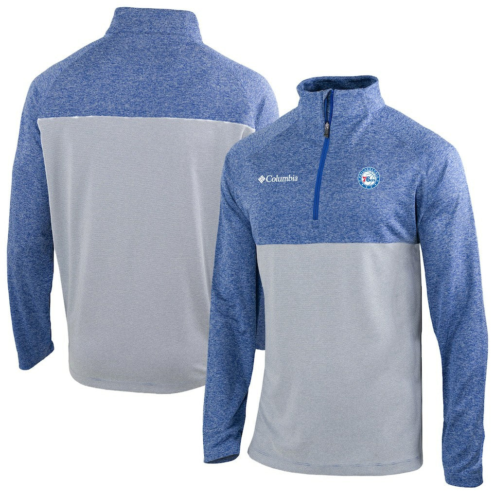 Philadelphia 76ers Omni-Wick Rockin' It Quarter-Zip Top Blue