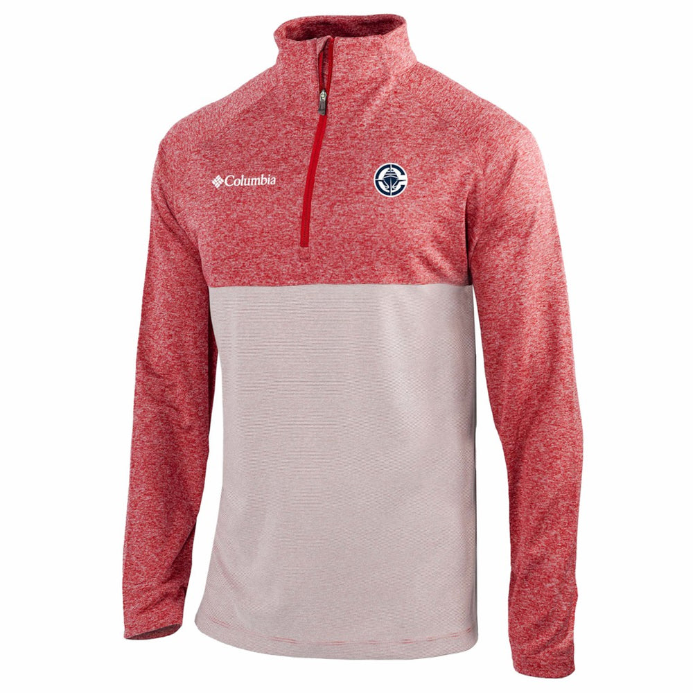 LA Clippers Omni-Wick Rockin' It Quarter-Zip Top Red