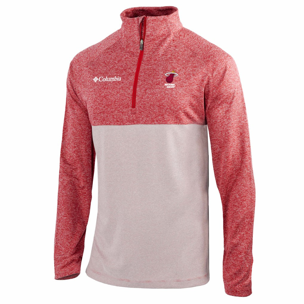 Miami Heat Omni-Wick Rockin' It Quarter-Zip Top Red