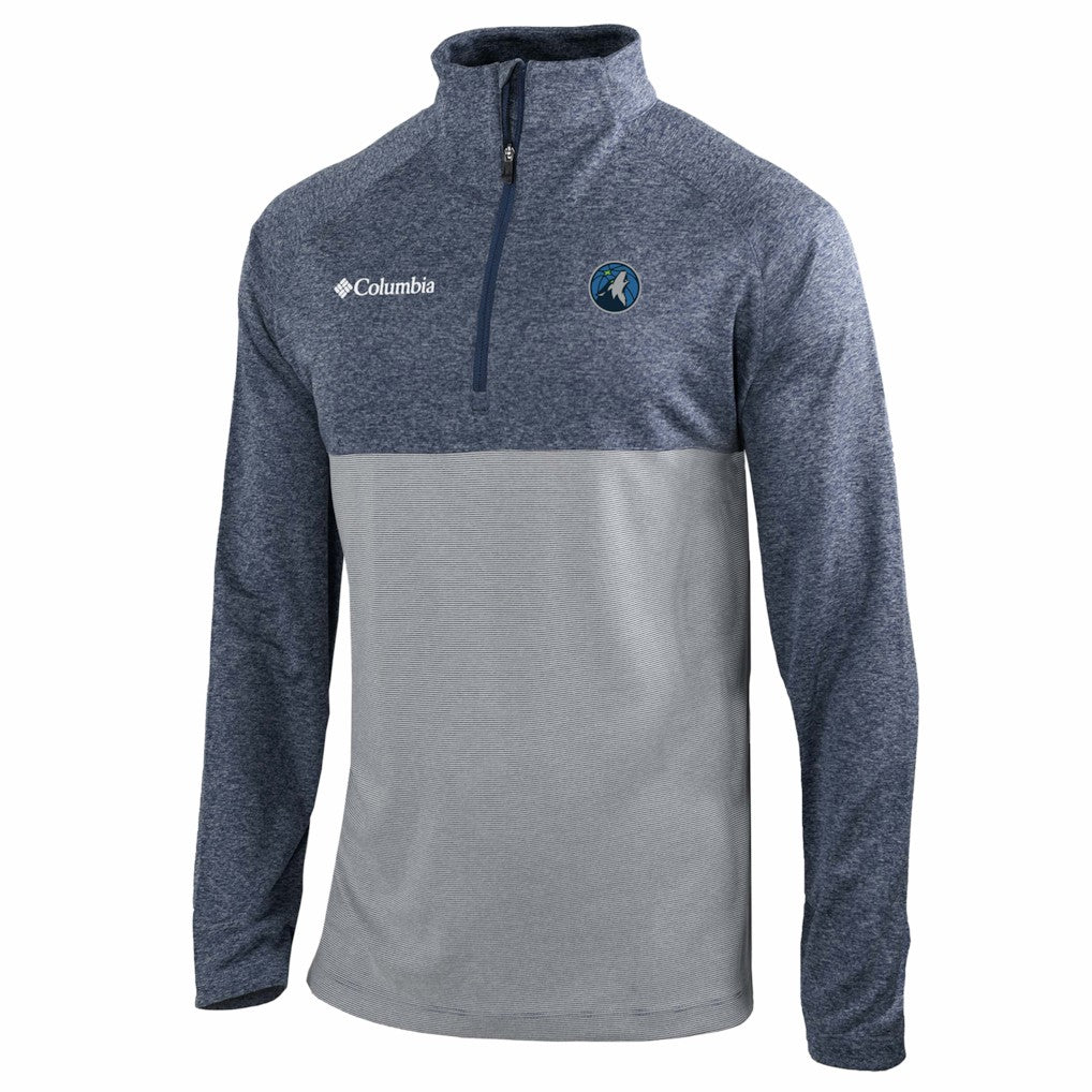 Minnesota Timberwolves Omni-Wick Rockin' It Quarter-Zip Top Navy