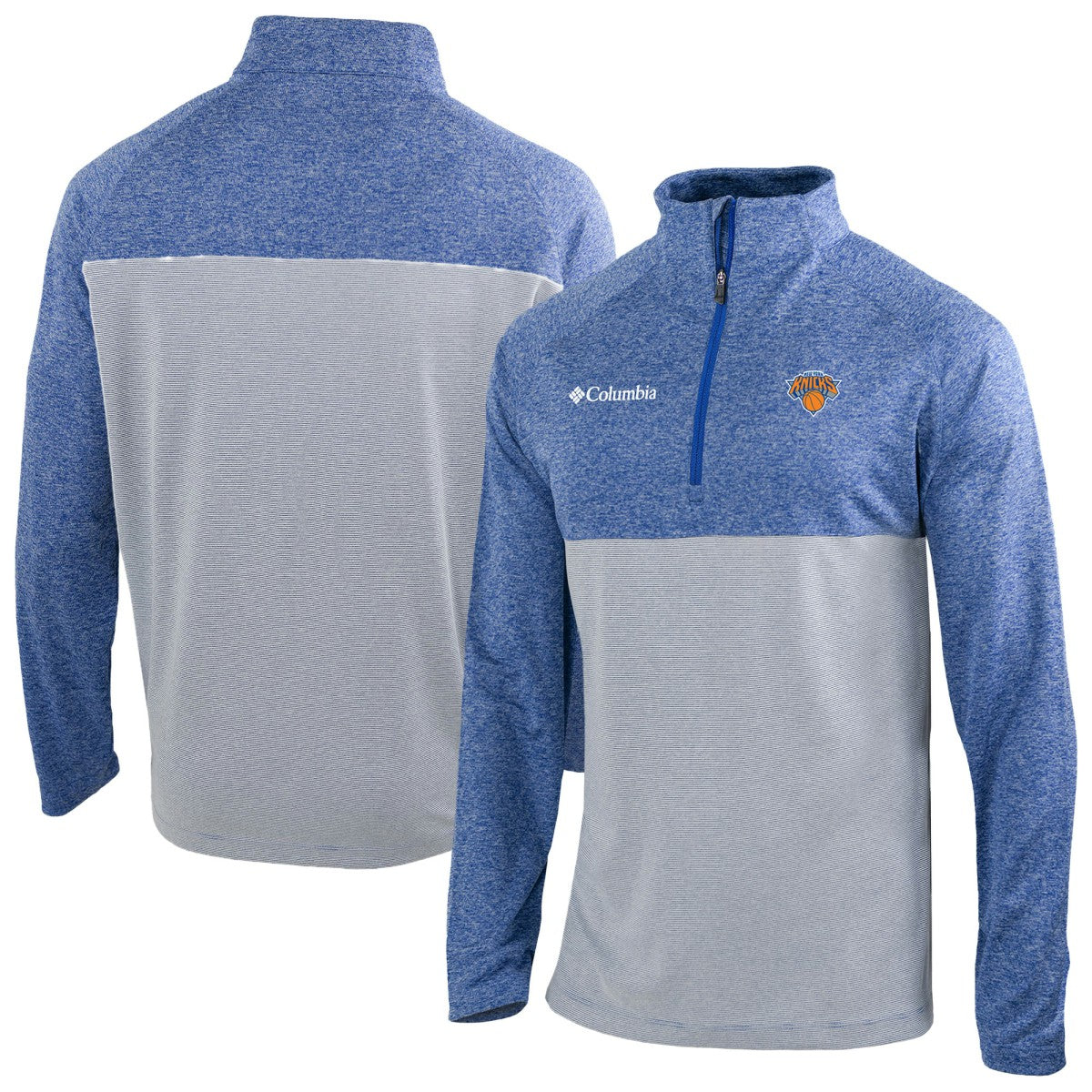 New York Knicks Omni-Wick Rockin' It Quarter-Zip Top Blue