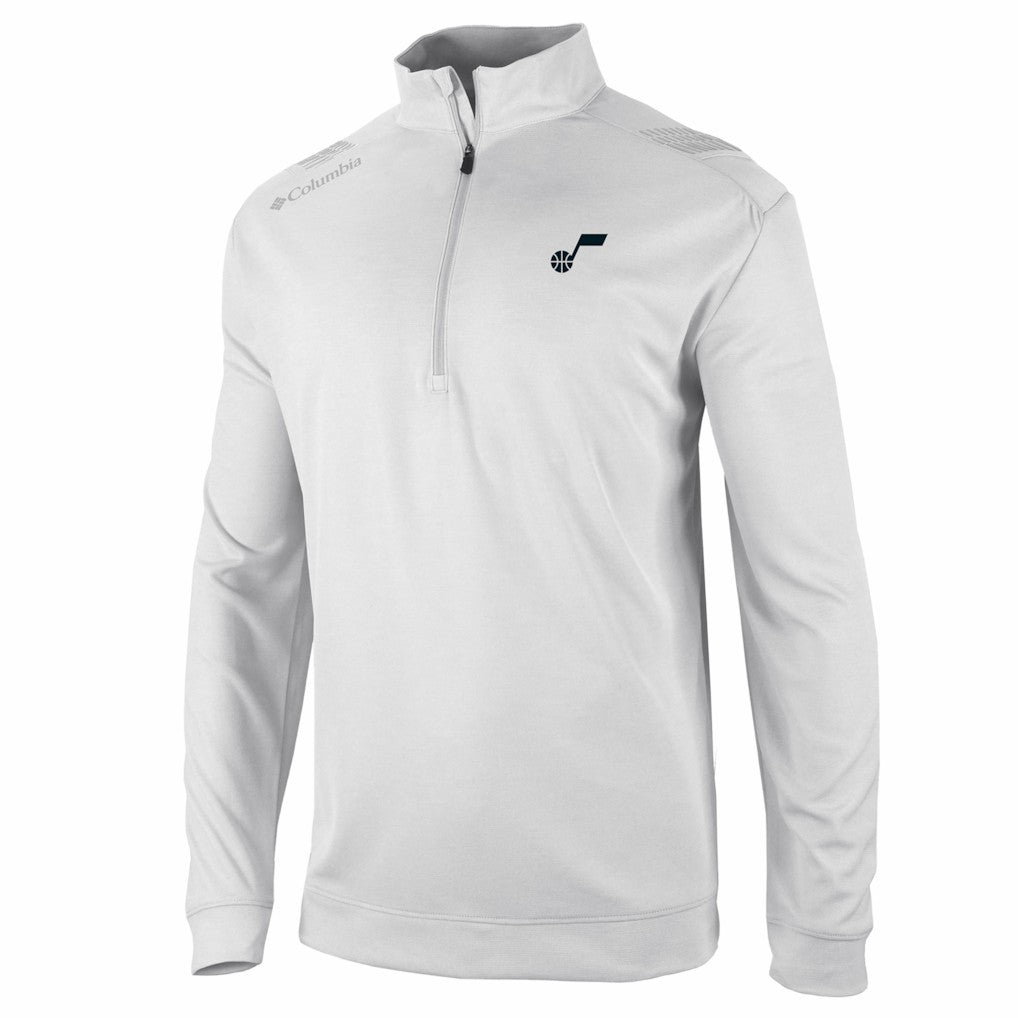Utah Jazz Oakland Downs Omni-Wick Quarter-Zip Top White