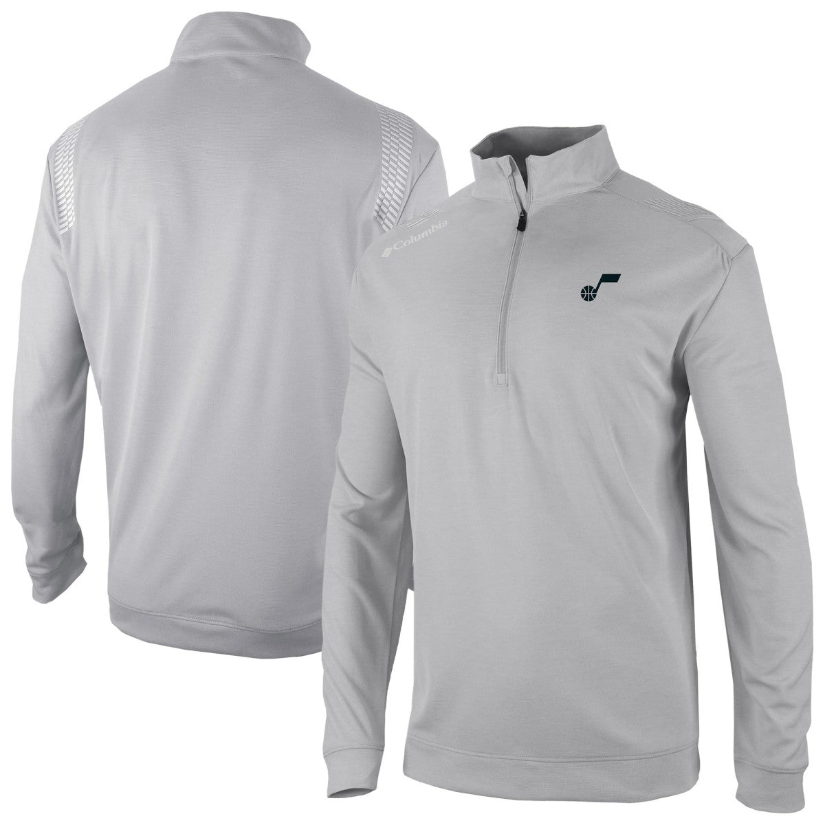 Utah Jazz Oakland Downs Omni-Wick Quarter-Zip Top Gray