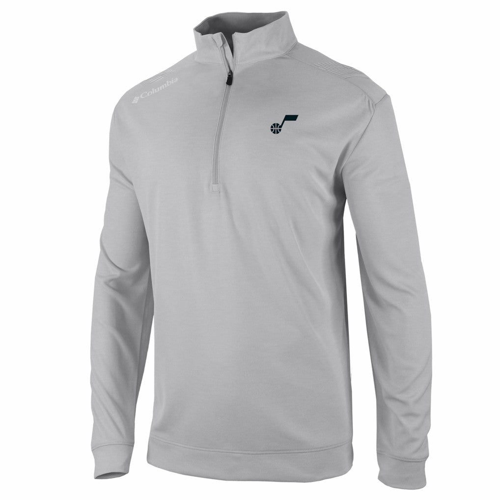 Utah Jazz Oakland Downs Omni-Wick Quarter-Zip Top Gray
