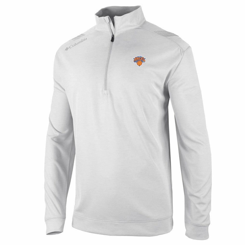 New York Knicks Oakland Downs Omni-Wick Quarter-Zip Top White