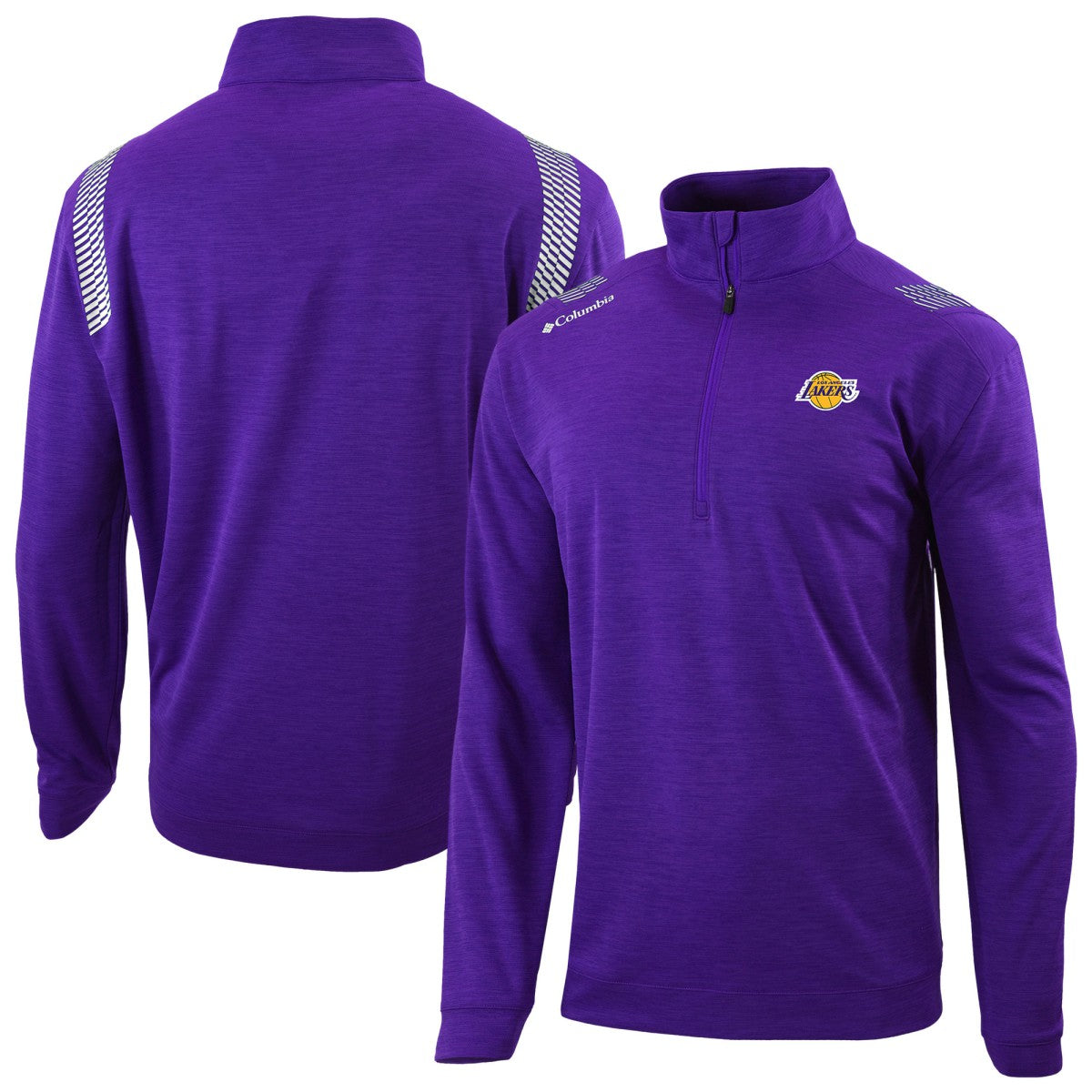 Los Angeles Lakers Oakland Downs Omni-Wick Quarter-Zip Top Purple