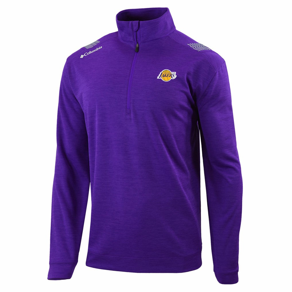 Los Angeles Lakers Oakland Downs Omni-Wick Quarter-Zip Top Purple