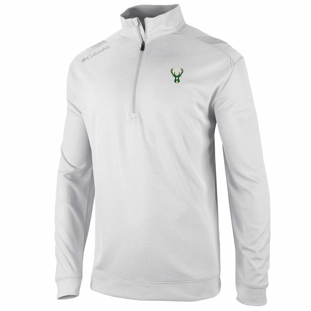Milwaukee Bucks Oakland Downs Omni-Wick Quarter-Zip Top White