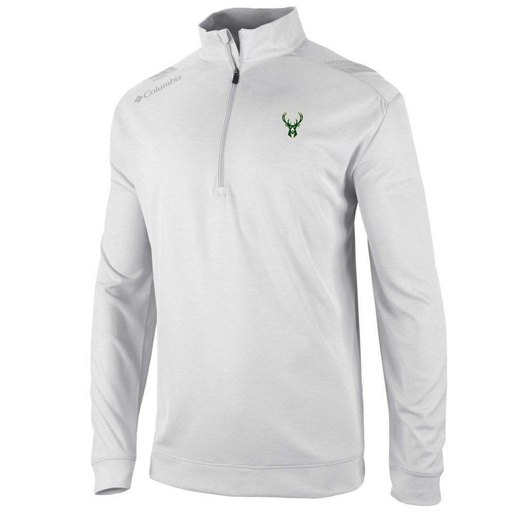 Milwaukee Bucks Oakland Downs Omni-Wick Quarter-Zip Top White