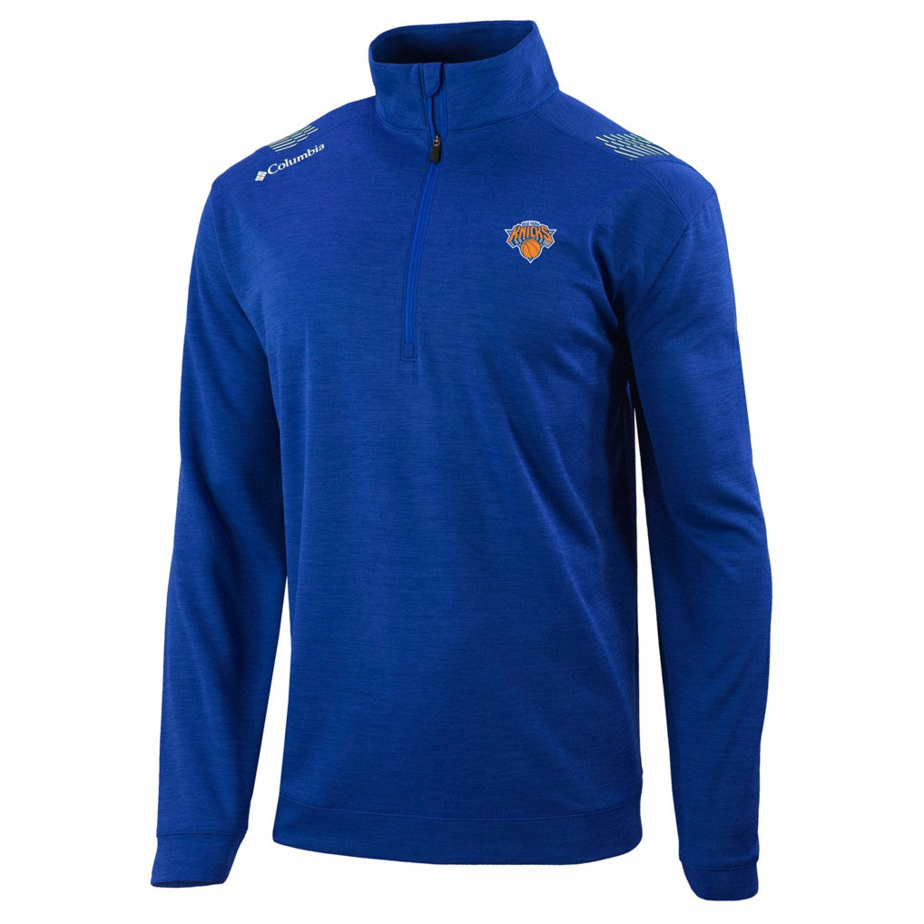 New York Knicks Oakland Downs Omni-Wick Quarter-Zip Top Blue