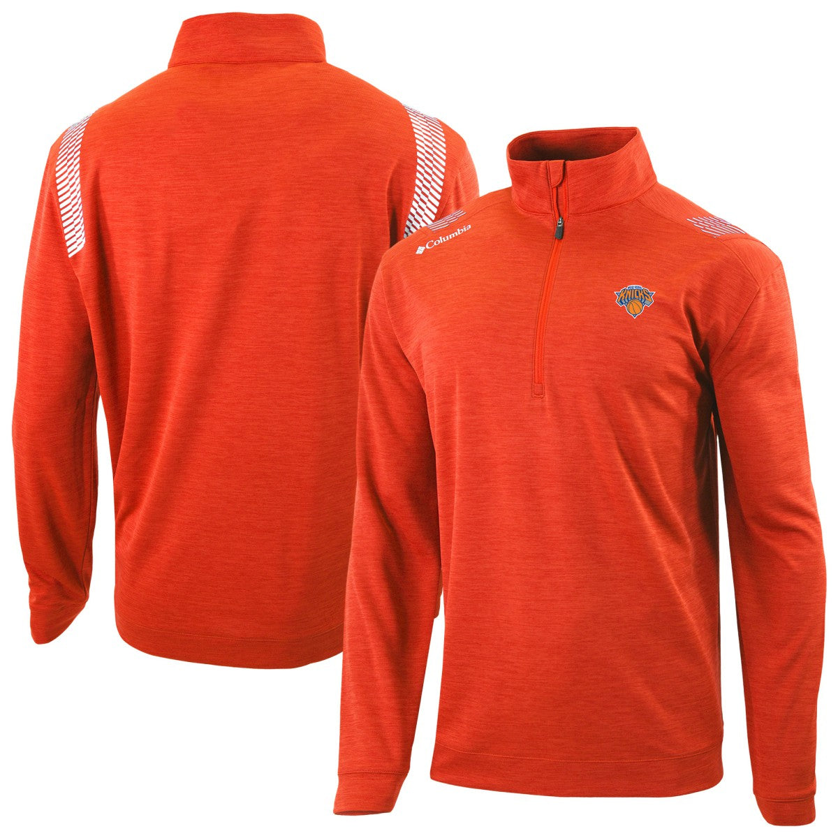New York Knicks Oakland Downs Omni-Wick Quarter-Zip Top Orange