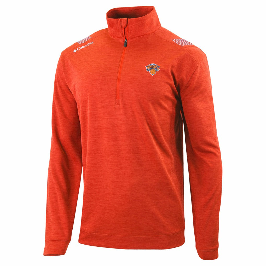 New York Knicks Oakland Downs Omni-Wick Quarter-Zip Top Orange