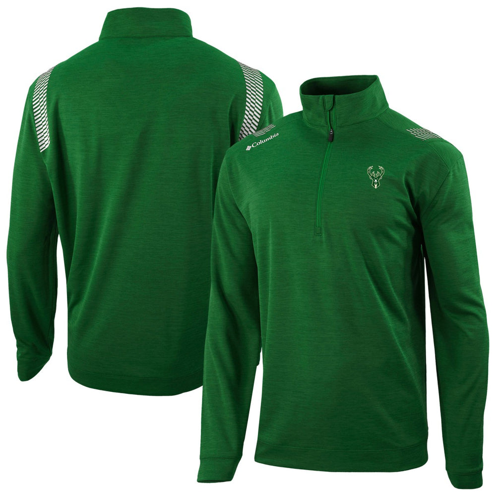 Milwaukee Bucks Oakland Downs Omni-Wick Quarter-Zip Top Green