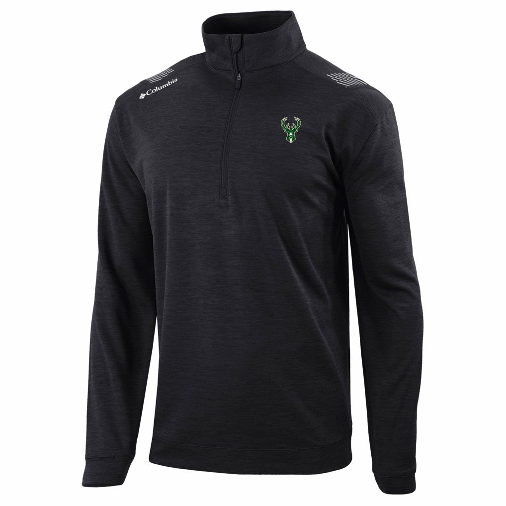 Milwaukee Bucks Oakland Downs Omni-Wick Quarter-Zip Top Black