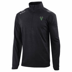 Milwaukee Bucks Oakland Downs Omni-Wick Quarter-Zip Top Black