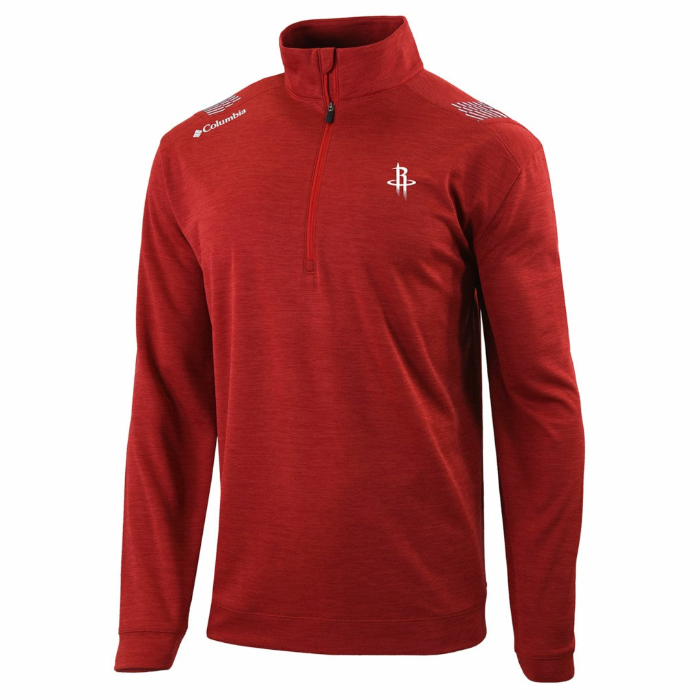 Houston Rockets Oakland Downs Omni-Wick Quarter-Zip Top Red