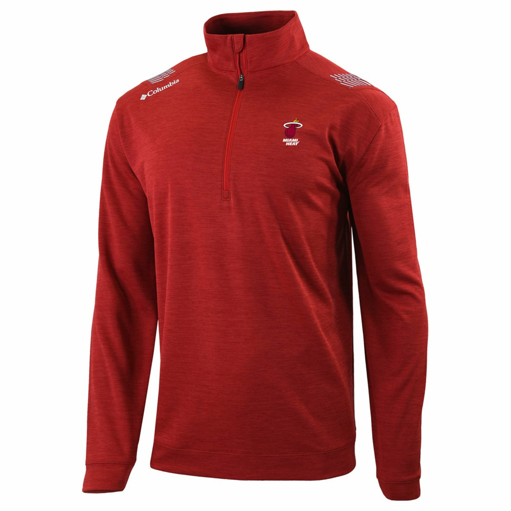 Miami Heat Oakland Downs Omni-Wick Quarter-Zip Top Red
