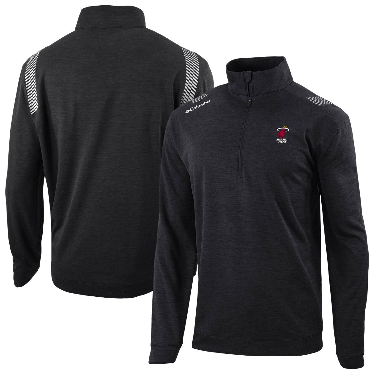 Miami Heat Oakland Downs Omni-Wick Quarter-Zip Top Black