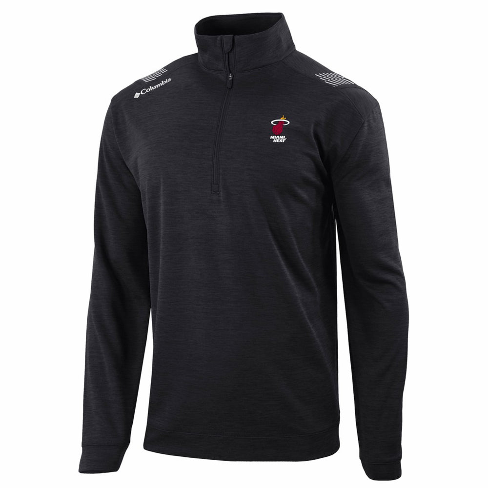 Miami Heat Oakland Downs Omni-Wick Quarter-Zip Top Black
