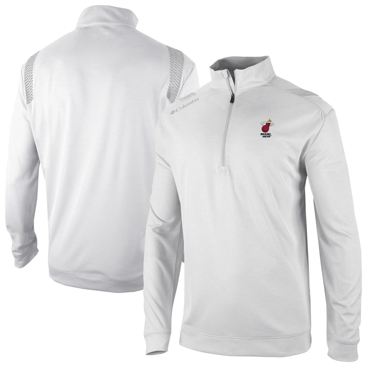 Miami Heat Oakland Downs Omni-Wick Quarter-Zip Top White