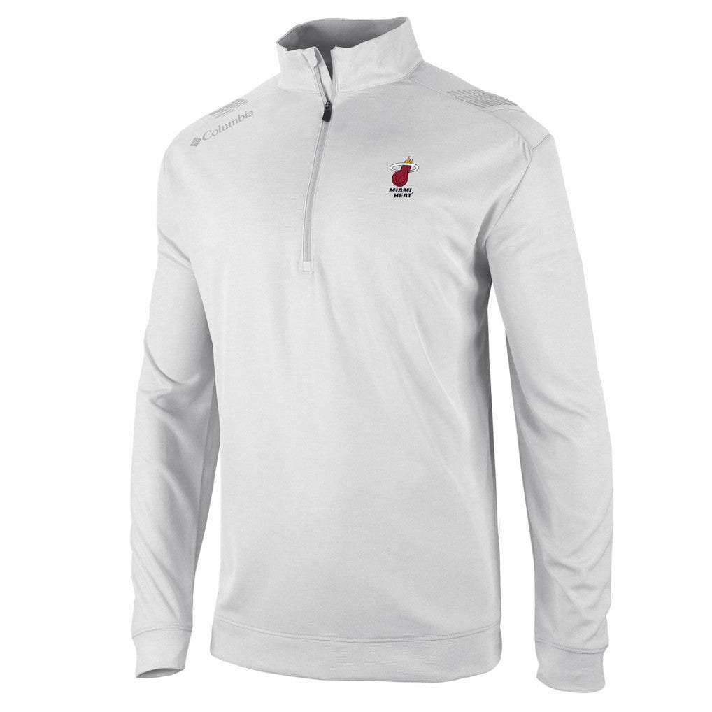 Miami Heat Oakland Downs Omni-Wick Quarter-Zip Top White