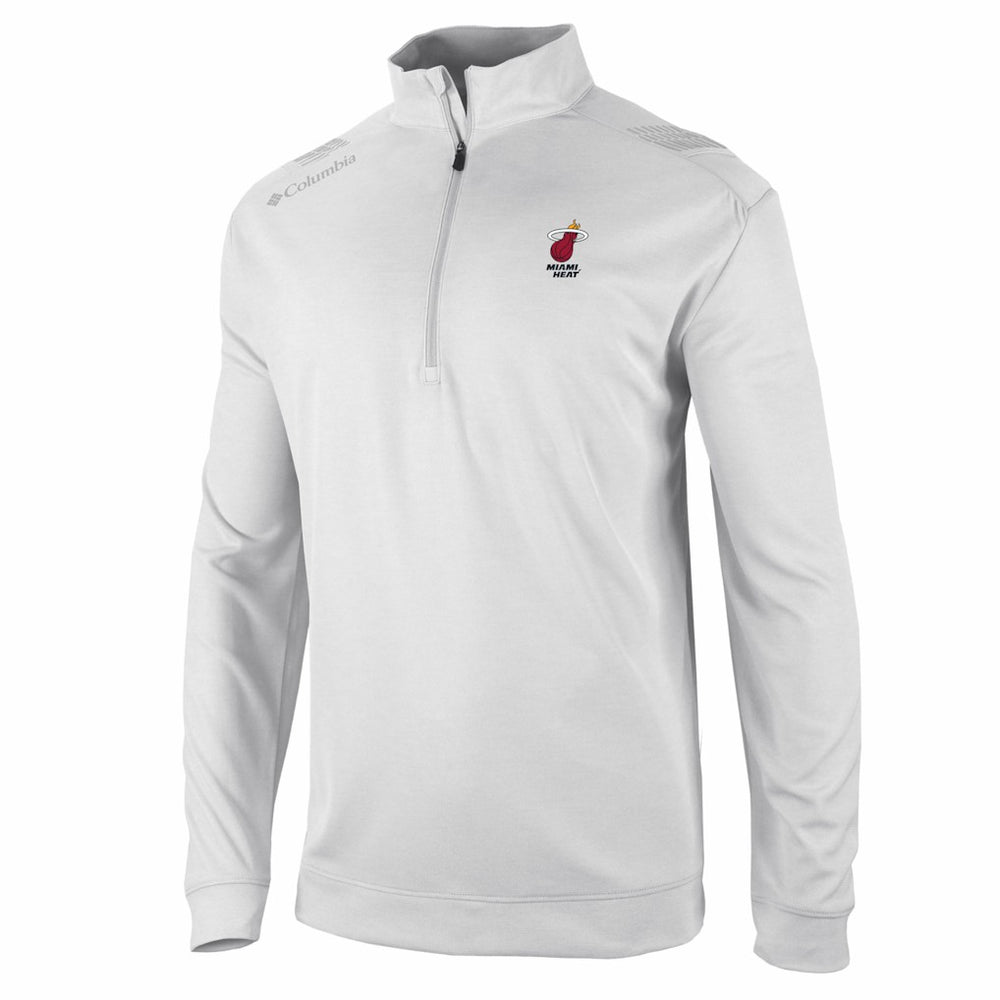 Miami Heat Oakland Downs Omni-Wick Quarter-Zip Top White