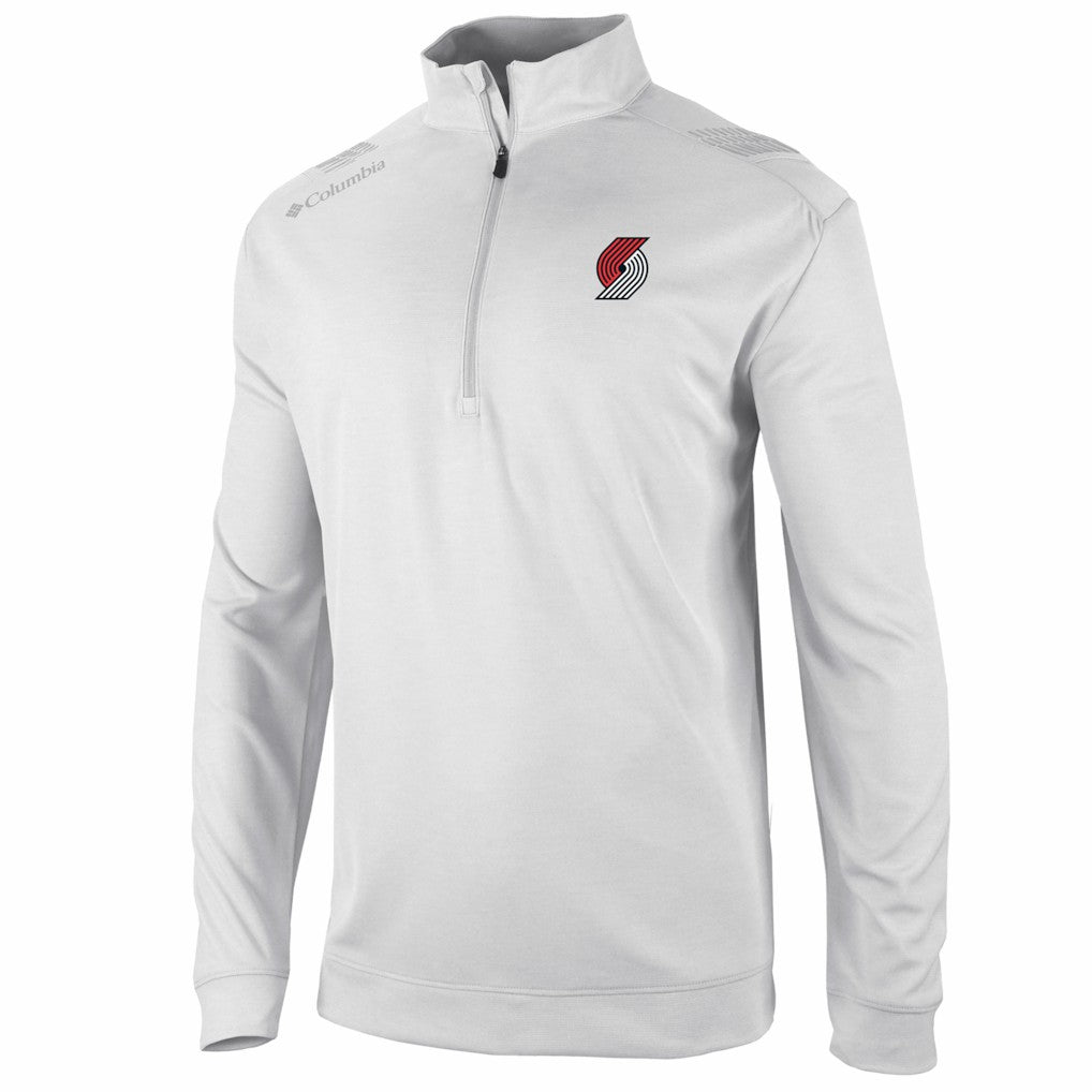 Portland Trail Blazers Oakland Downs Omni-Wick Quarter-Zip Top White