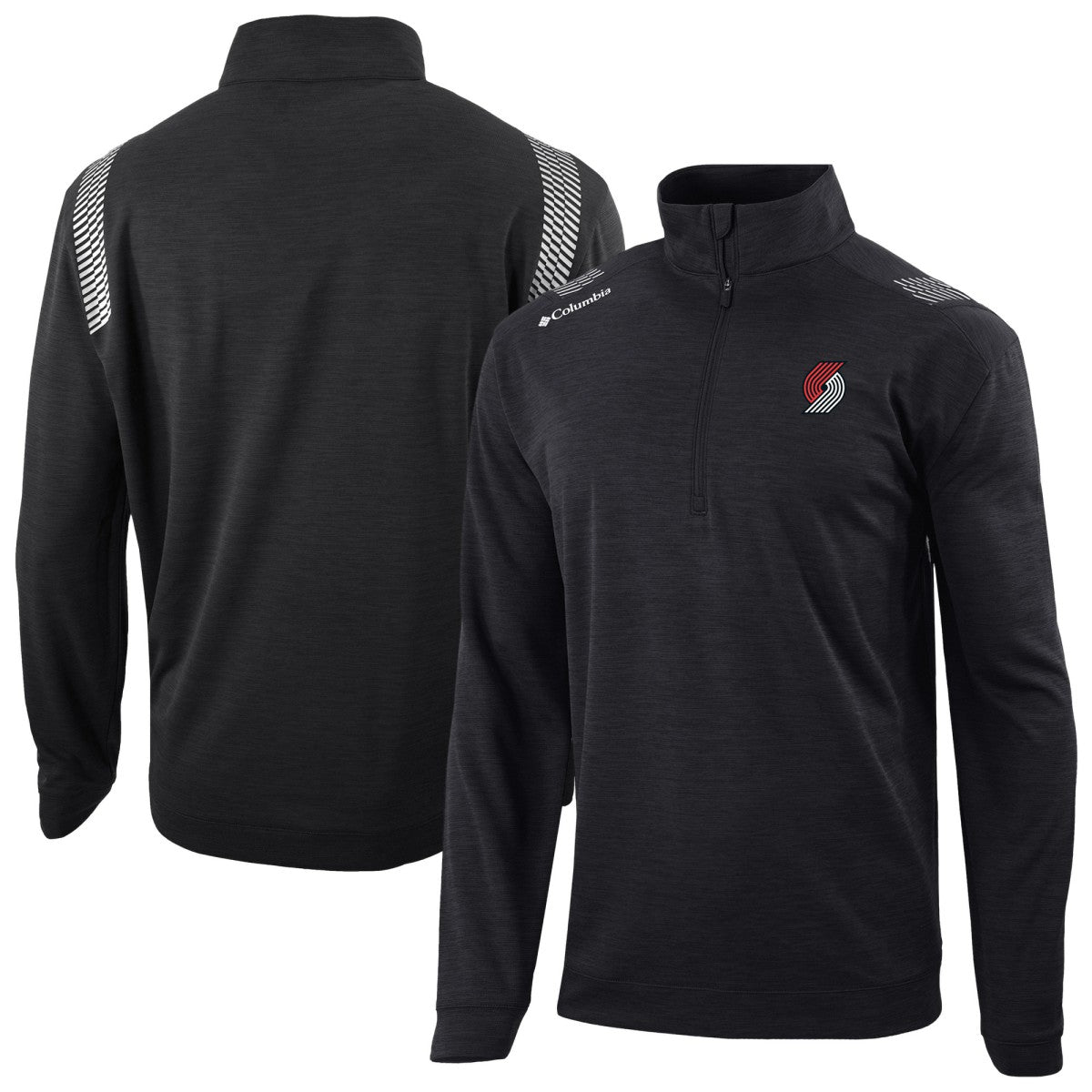Portland Trail Blazers Oakland Downs Omni-Wick Quarter-Zip Top Black