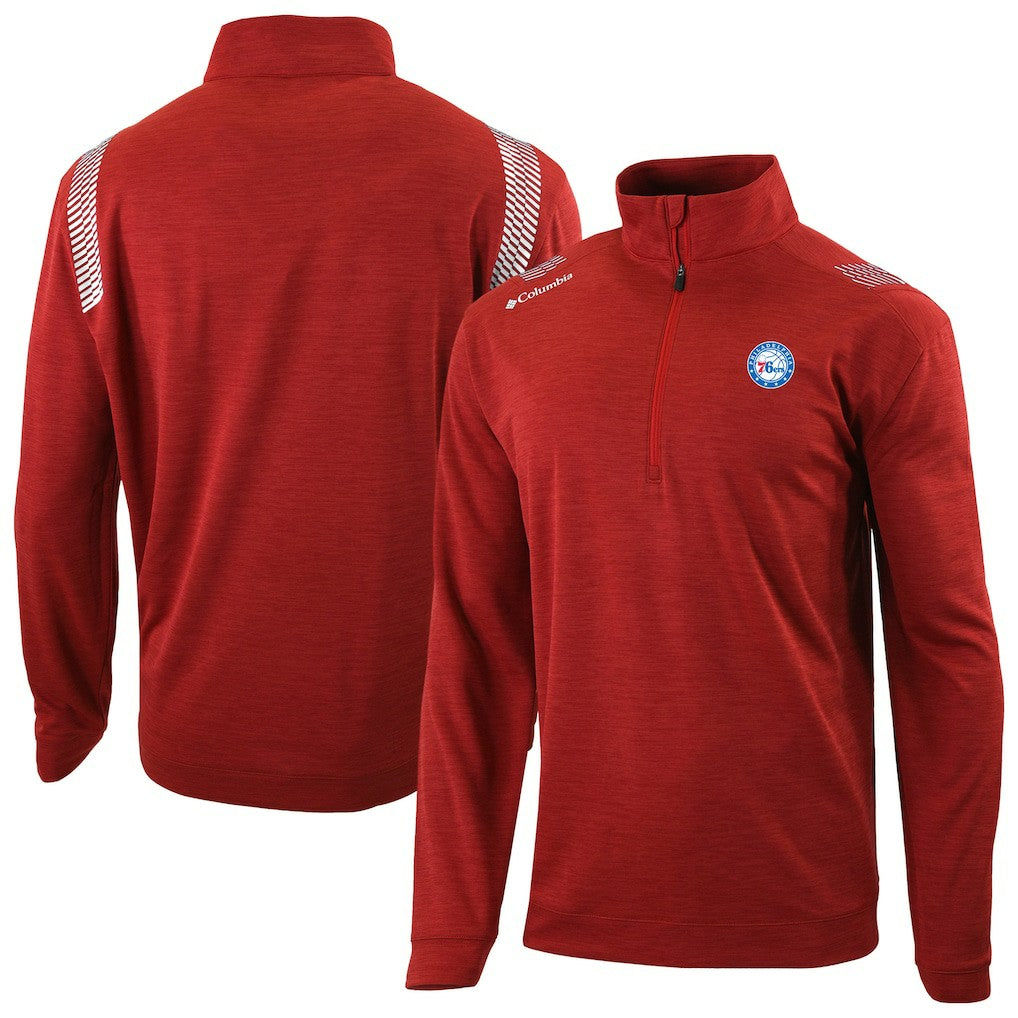 Philadelphia 76ers Oakland Downs Omni-Wick Quarter-Zip Top Red