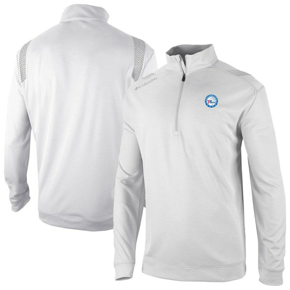Philadelphia 76ers Oakland Downs Omni-Wick Quarter-Zip Top White