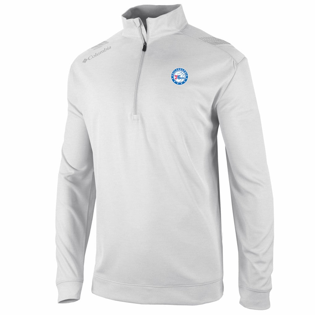 Philadelphia 76ers Oakland Downs Omni-Wick Quarter-Zip Top White