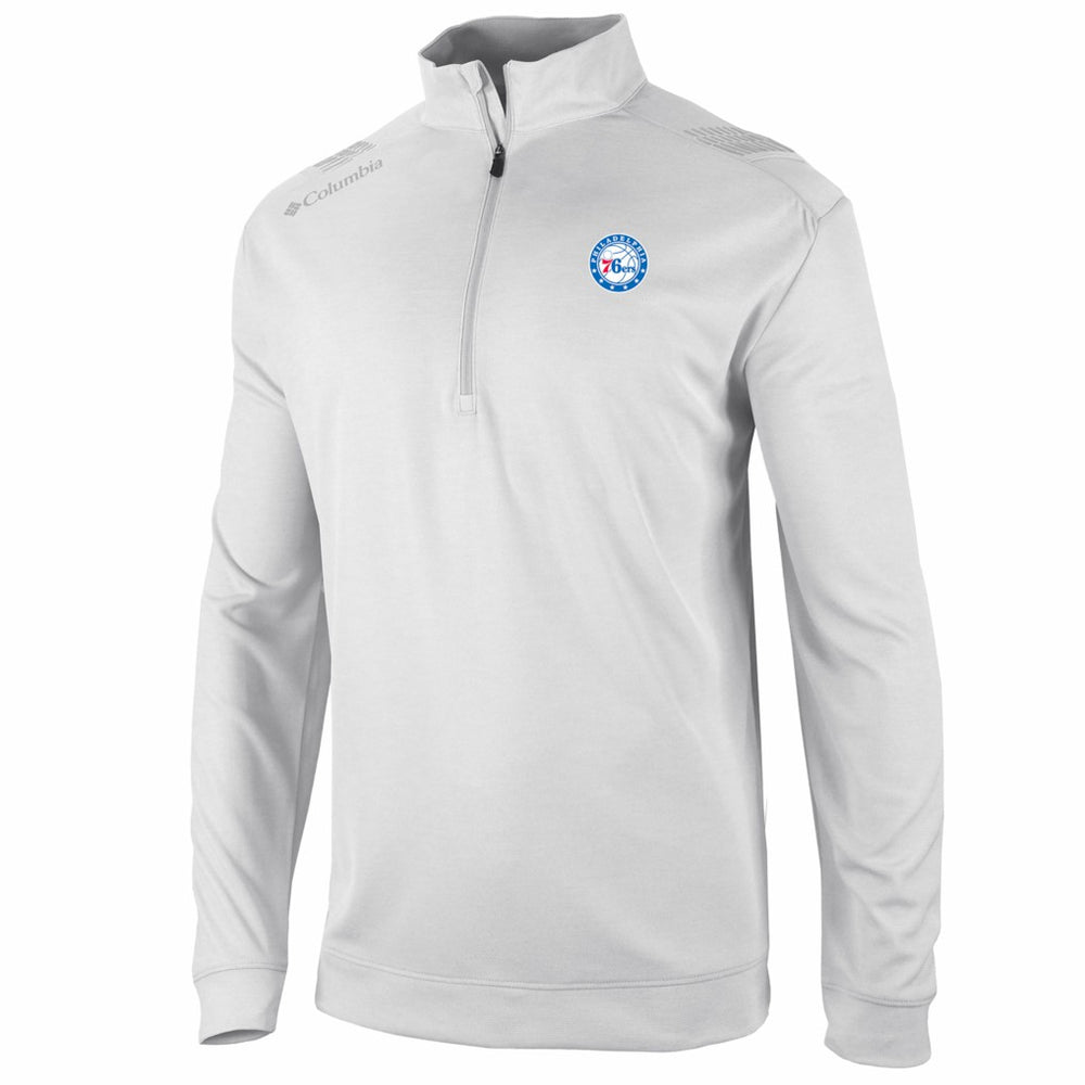 Philadelphia 76ers Oakland Downs Omni-Wick Quarter-Zip Top White