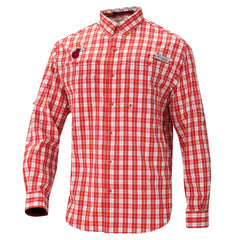 Miami Heat Super Tamiami Omni-Shade Long Sleeve Button-Down Shirt Red