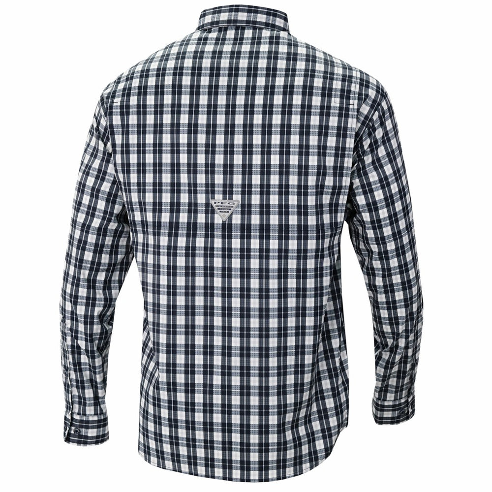 Indiana Pacers Super Tamiami Omni-Shade Long Sleeve Button-Down Shirt Navy