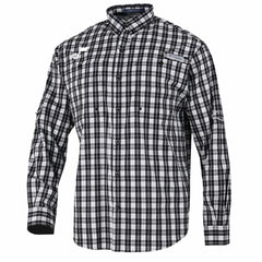 Utah Jazz Super Tamiami Omni-Shade Long Sleeve Button-Down Shirt Black
