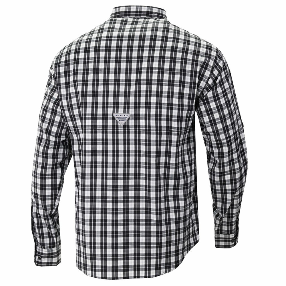 Utah Jazz Super Tamiami Omni-Shade Long Sleeve Button-Down Shirt Black
