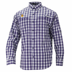 Los Angeles Lakers Super Tamiami Omni-Shade Long Sleeve Button-Down Shirt Purple