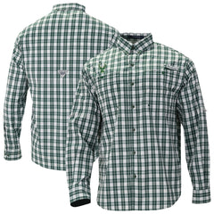 Milwaukee Bucks Super Tamiami Omni-Shade Long Sleeve Button-Down Shirt Green