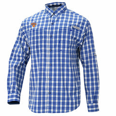 New York Knicks Super Tamiami Omni-Shade Long Sleeve Button-Down Shirt Blue