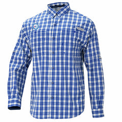 Philadelphia 76ers Super Tamiami Omni-Shade Long Sleeve Button-Down Shirt Blue