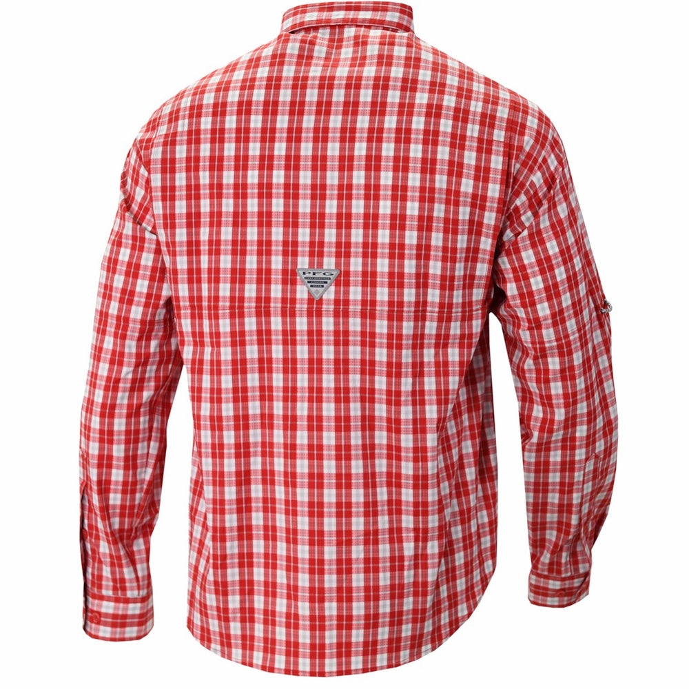 New Orleans Pelicans Super Tamiami Omni-Shade Long Sleeve Button-Down Shirt Red