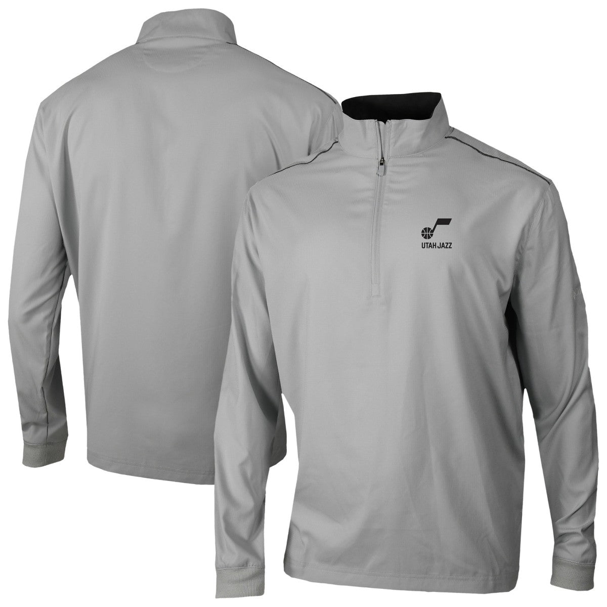 Utah Jazz Omni-Wick Bogey's Paradise Quarter-Zip Top Gray