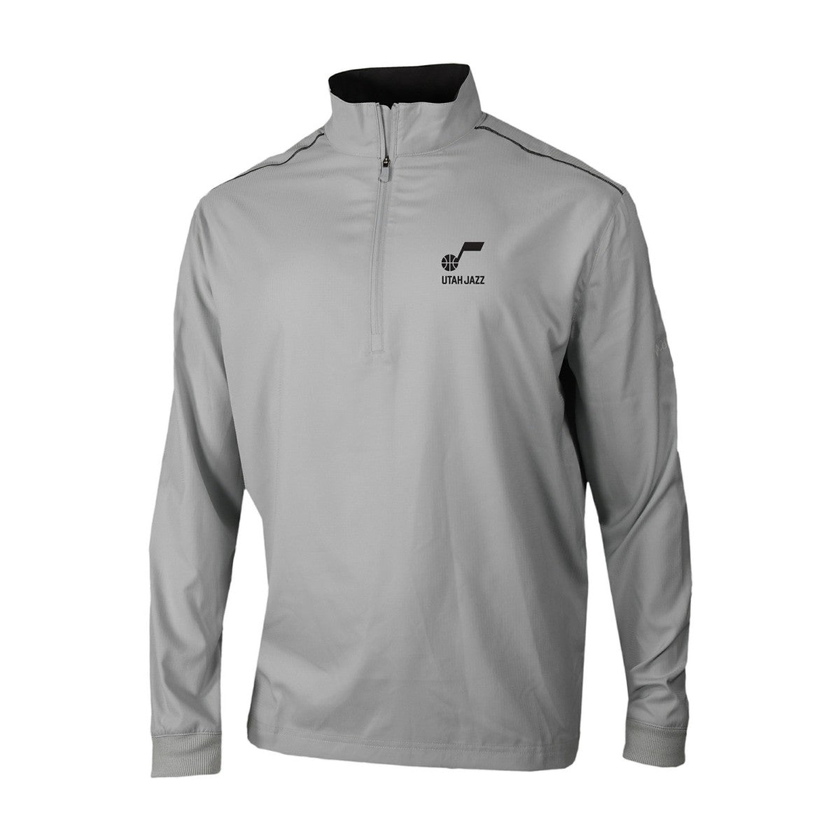 Utah Jazz Omni-Wick Bogey's Paradise Quarter-Zip Top Gray