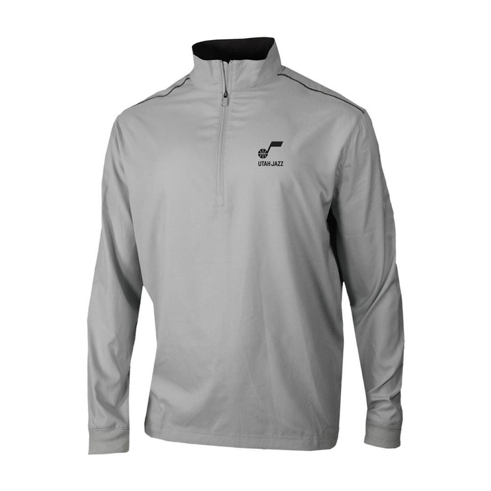 Utah Jazz Omni-Wick Bogey's Paradise Quarter-Zip Top Gray
