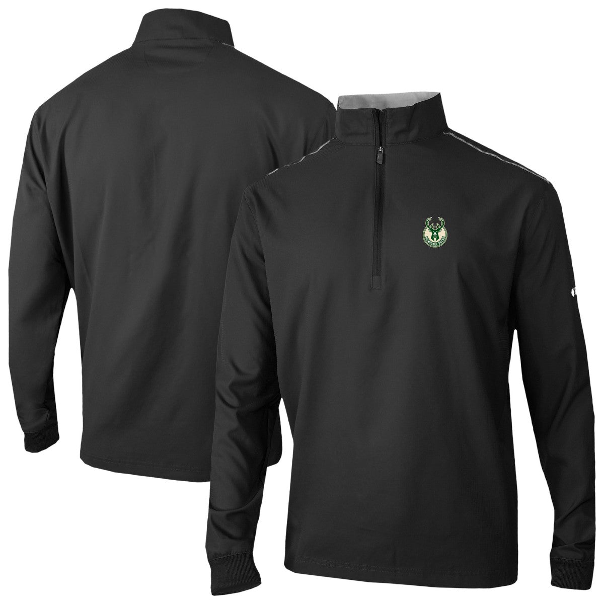 Milwaukee Bucks Omni-Wick Bogey's Paradise Quarter-Zip Top Black