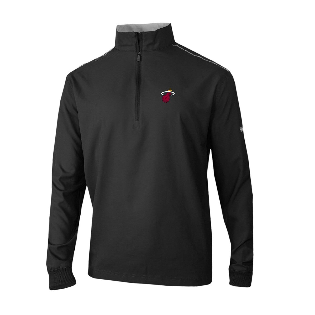 Miami Heat Omni-Wick Bogey's Paradise Quarter-Zip Top Black