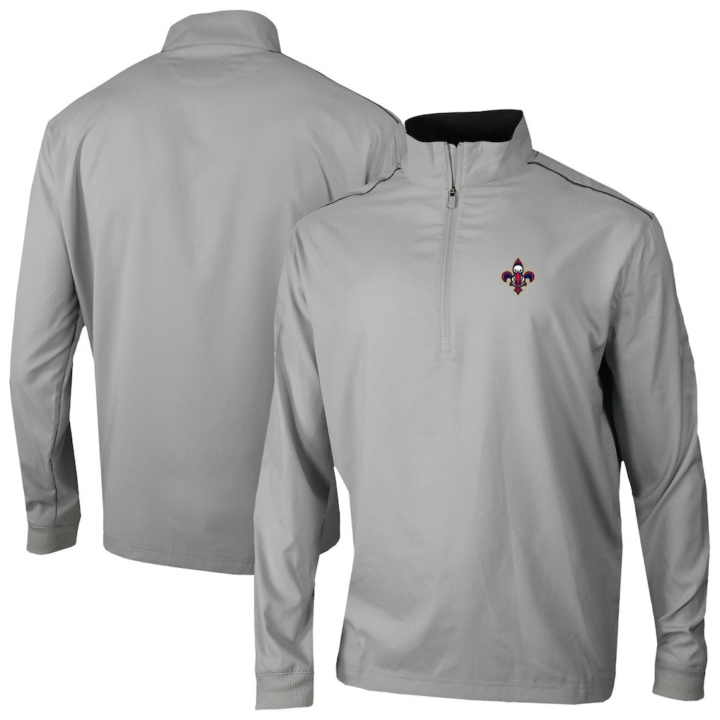 New Orleans Pelicans Omni-Wick Bogey's Paradise Quarter-Zip Top Gray